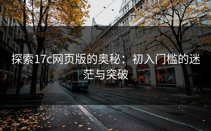 探索17c网页版的奥秘：初入门槛的迷茫与突破
